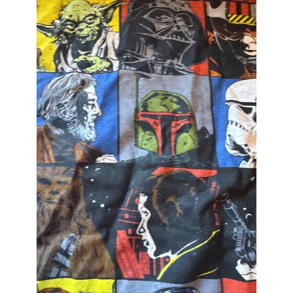 STAR WARS V Fifth Sun Men's Size L Retro Design Darth Vader Luke Han R2 Yoda - Picture 7 of 11